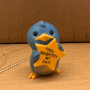 Vintage Hallmark Merry Miniature “you brighten my day” bluebird from 1984.